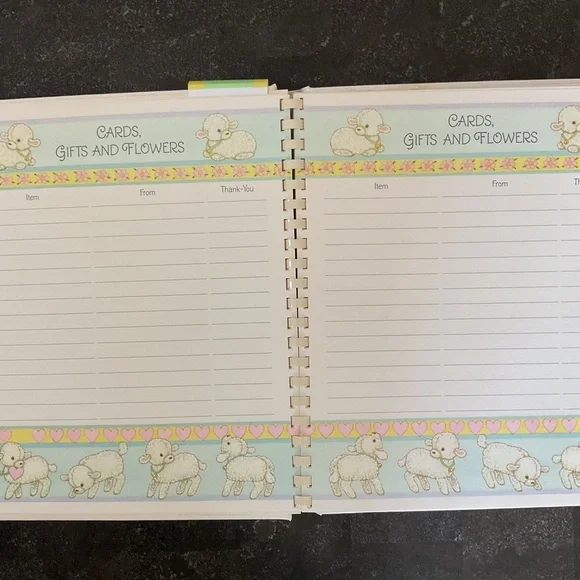 Vintage 80s Hallmark Keepsake Album adopted child baby memory book unisex - Picture 14 of 16